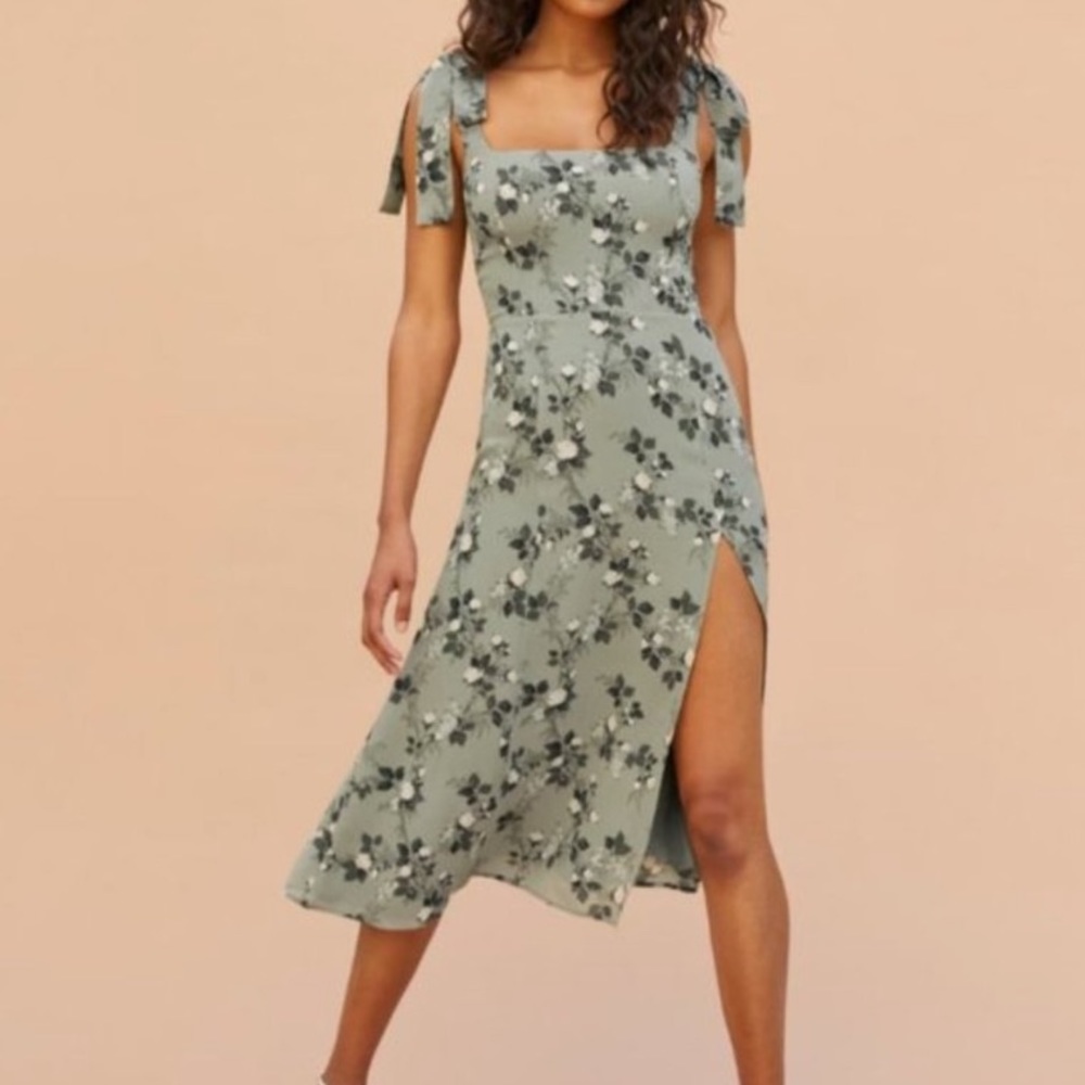 Twilight verde midi dress